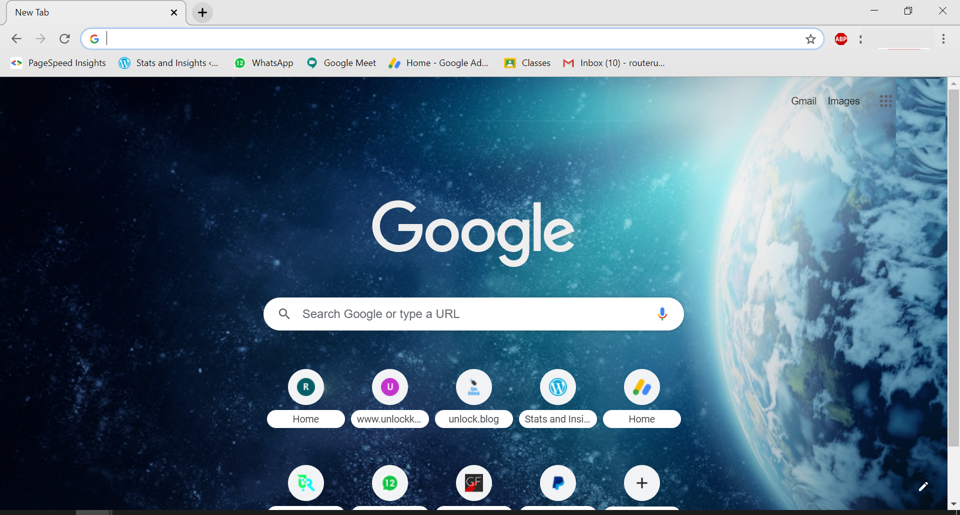 Google Chrome Browser in Use