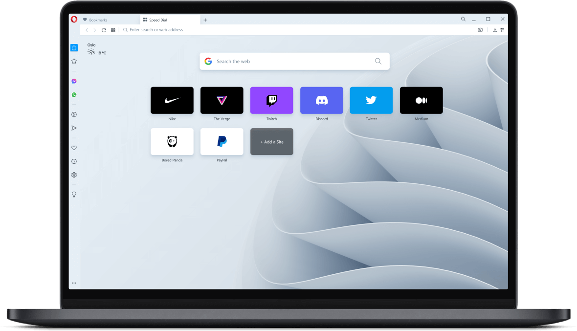 Opera Browser preview
